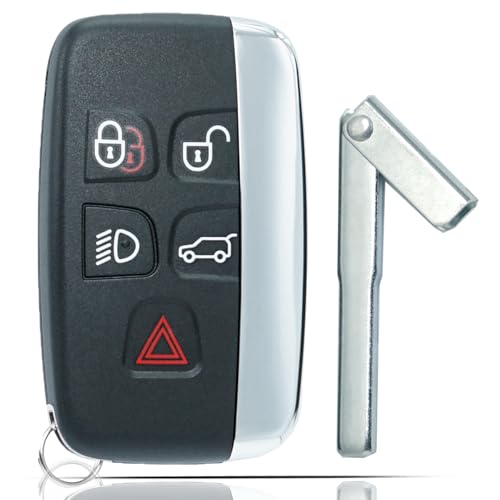 SUPALAND Key Fob Keyless Entry Fits for Land Rover Discovery LR2 LR4 Range Rover Evoque Sport Smart Remote Control 2011-2017 Jaguar F-Type XE XF XJ (KOBJTF10A) with Emergency Key by SUPALAND - Used condition - US$26.13