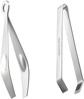 HEMOTON 2 Pcs de Aço Inoxidável Pinça Pinça de Peixe Pinça Plana Pinça Pinça de para Debone Salmão Baixo Carne Removedor de Cabelo