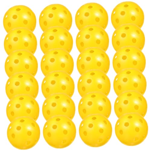 MUSISALY 24Pcs Airflow Golf Practice Balls Durable Indoor Training Balls for Backyard Practice High Visibility Design for Skill Improvement and Swing Mechanics Refinement