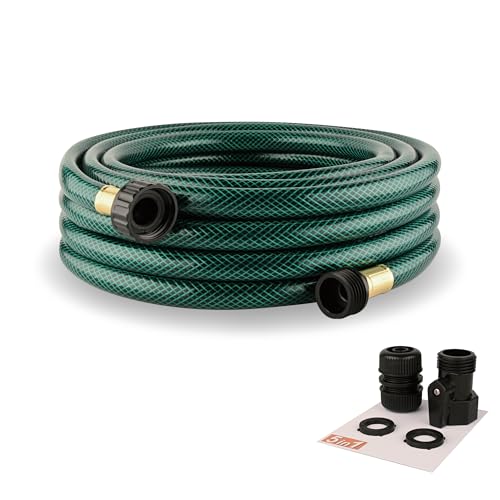 Garden Hose No Leaking for Watering: No Kink and Lightweight - 1/2 Water Hoses 25 FT with Fittings for Outdoor and Yard
