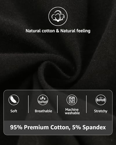 POPKOK Mens Underwear Cotton Boxer Briefs with Fly 5 Pack4