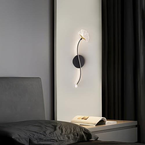 Lámpara de pared en forma de hoja LED para junto a la cama 4