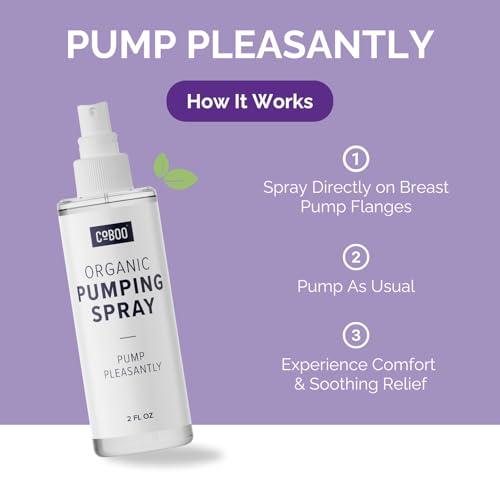Pumping Spray 2 Fl Oz | Organic Skin Lubricant for Breast Pumping | Pump Flange Spray for Breast Shields | Vegan & Lanolin Free, Made in USA | Helps Sore Nipples & Clogged Milk Ducts - Image 4