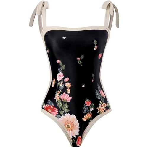Bañador clásico de diseño floral para un baño elegante y sofisticado con estilo atemporal