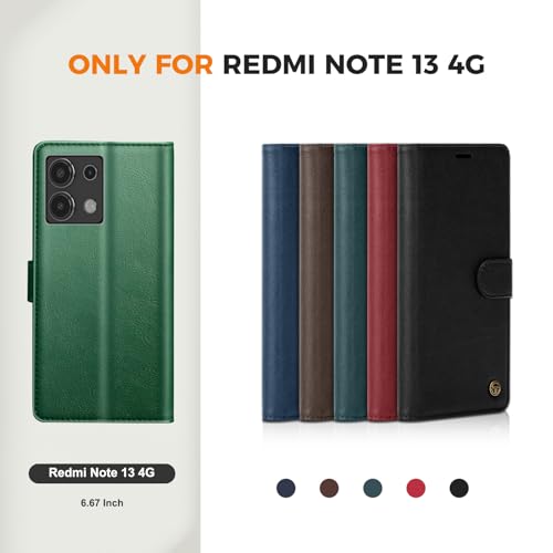 Étui Xiaomi Redmi Note 13 4G vert pour éviter rayures et vol de données - 7
