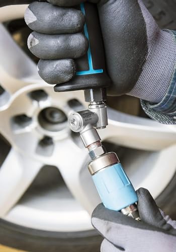 HAZET Drehgelenk 9000-041 I 360 Grad drehbares Druckluft-Drehgelenk I Maximaler Druck von 16 Bar I Temperaturbereich: 0 GradC – 70 GradC I Luftanschluss: 12,91 mm