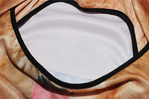 Image of WTACTFUL 3D Animal Ears Balaclava, Breathable Face Mask for Halloween