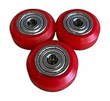 Compatible con Anet E10 3DPLady  Artillery Sidewinder/Ender 3 / V-Slot - Ruedas guías con rodamientos de bolas para impresora 3D (rojo)