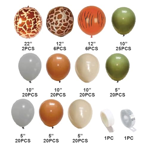 Kit 181 Pçs Balão Decoração Balões Verde para Festa e Aniversario Arco Desconstruido com Fita 5 Metr