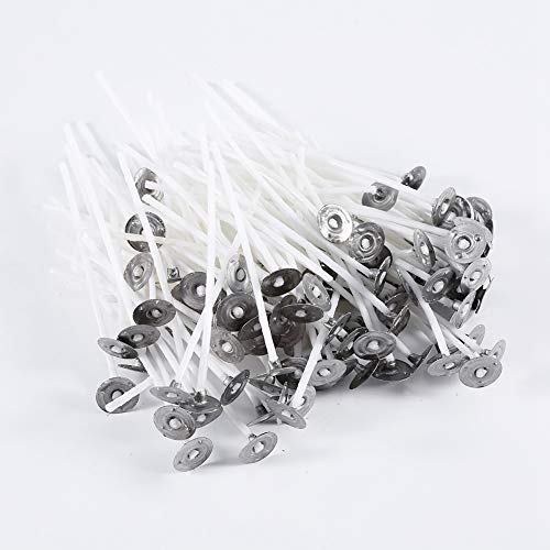 100 mechas para velas preenceradas y con base, 7.9 in
