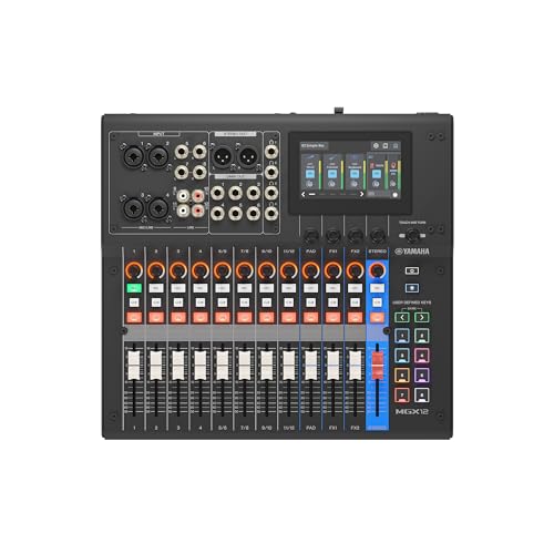 Yamaha MGX12 18ch Digital Mixing Console, Dual USB-C Audio Interface, Includes...