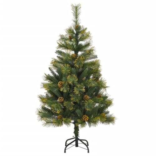Árbol de Navidad artificial de 120 cm estable y sin caída de hojas secas verde 2