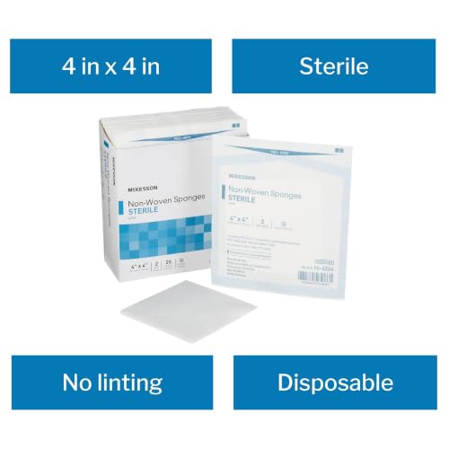 McKesson Non-Woven Sponges, 4-Ply, Sterile, 4 x 4 in, 50 ct - image 3