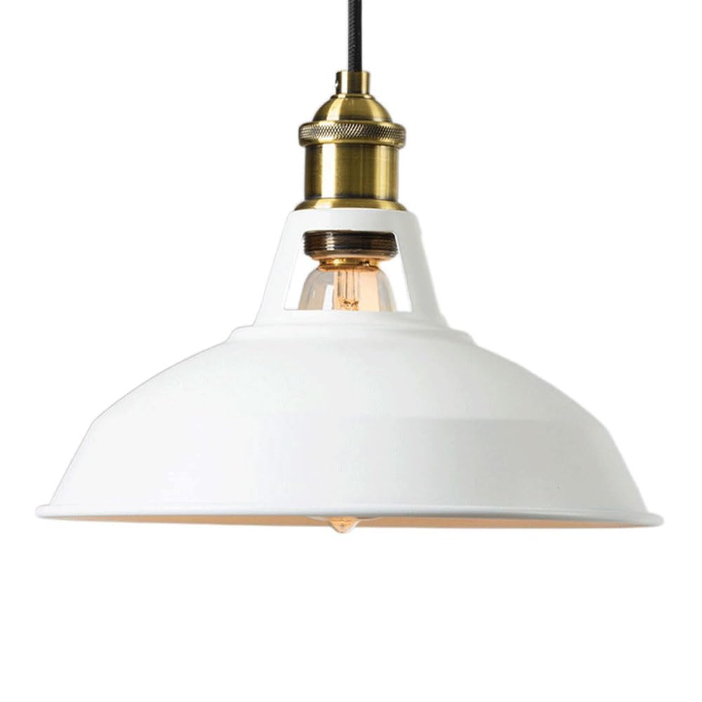 HYJAUSXB E27 Base Single-Head Chandelier, Industrial Style Metal Pendant Light, Personalized Hat-Shaped Hanging Lamp Lampshade, Porch and Aisle Decoration Lighting Fixtures