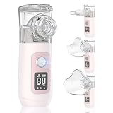 Smart Digital Display Portable Nebulizer for Adults and Kids, Portable - Rechargeable for Travel and Home Use-NE07-0519-A5