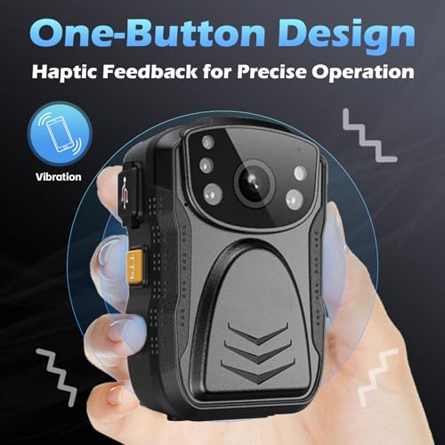 PatrolMaster 1296P UHD Body Camera with Audio, 2 Inch Displa...