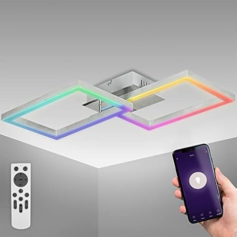 B.K.Licht - RGB Deckenleuchte LED Cover