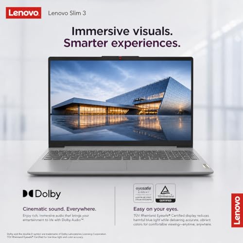Image of Lenovo Slim 3 15.6 inch FHD Touchscreen Business Laptop for Work or Home, AMD Ryzen 7 5825U(Beats i7-1355U), 16GB RAM, 1TB PCIe SSD, Wi-Fi 6, SD Card Reader, Windows 11 Home, WOWPC USB, no Mouse