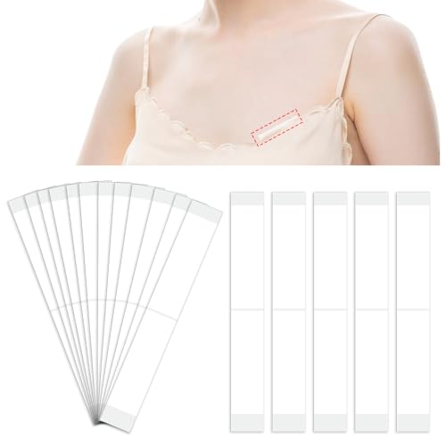 YBEATY 144 Pcs Clothes Tape Double Sided Body Tape Stick & Easy Peel Clear Fabric Tape Portable Emergency Multi-Scene Use for Women Clothes Dress Body Boob to Stay in Place Waterproof No Residue