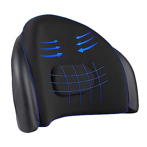 Yosayusa Memory Foam Lumbar Support Pillow Car Lower Back Support Cushion Car Seat Lumbar Pillow For Car Home Office Chair Use (Without Usb Port) #TOP5