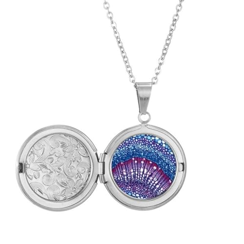Collier médaillon cellule scientifique microcosme pendentif biologie bijoux