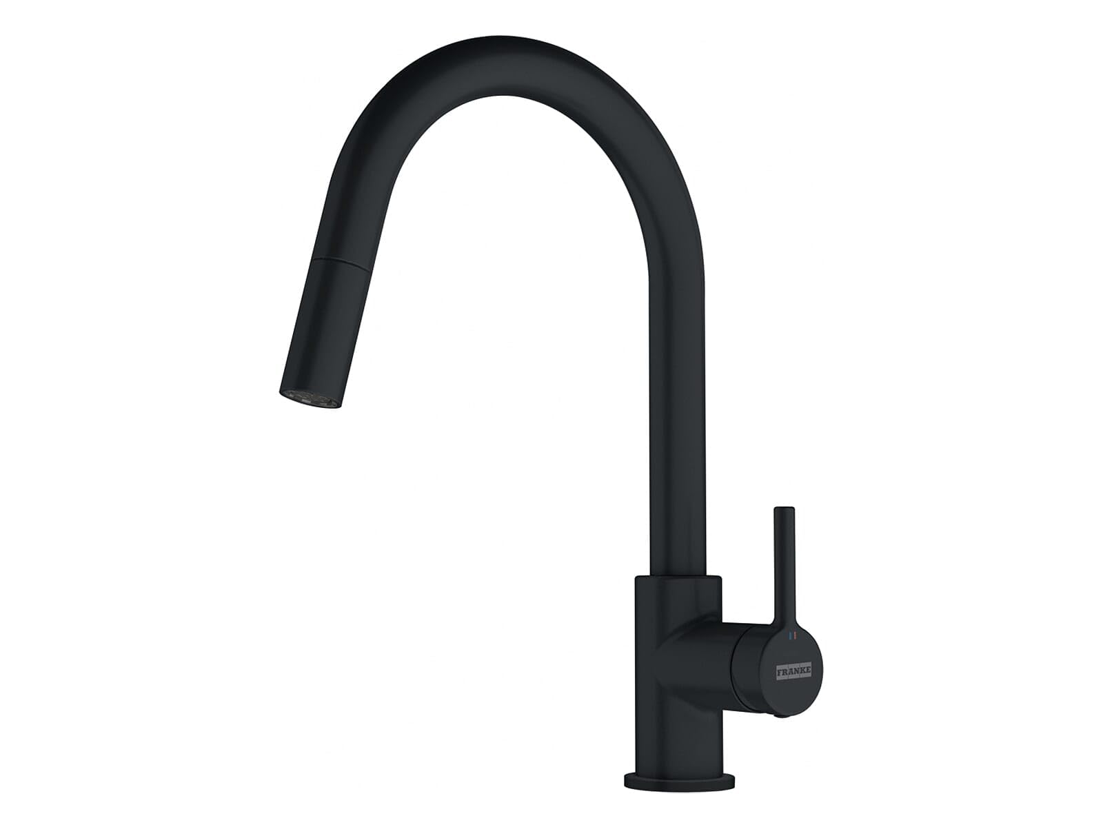 Tap for Kitchen Sink with Pull-Out spout from Franke Lina - Pull-Out - Black matt - 115.0626.053
