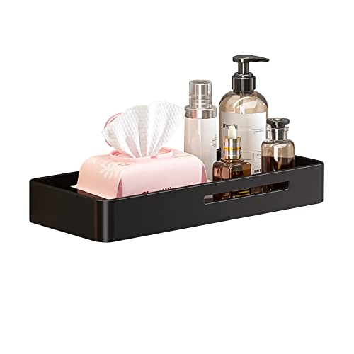 dancrul Shower Caddy Floating Shelves - Bathroom Wall Organizer Black Shower Shelf for Inside Shower,12 inch