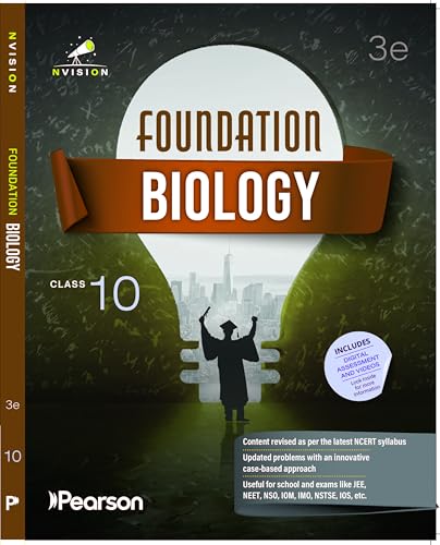 Image of Pearson 2026 Nvision Foundation Biology Grade 10 JEE, NEET, and Olympiads like NSO, IOM, IMO, NSTSE, and IOS latest NCERT curriculum