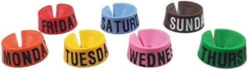Amazon.com: Deluxe Weekly Hanger Markers - Quickly Identify Which ...