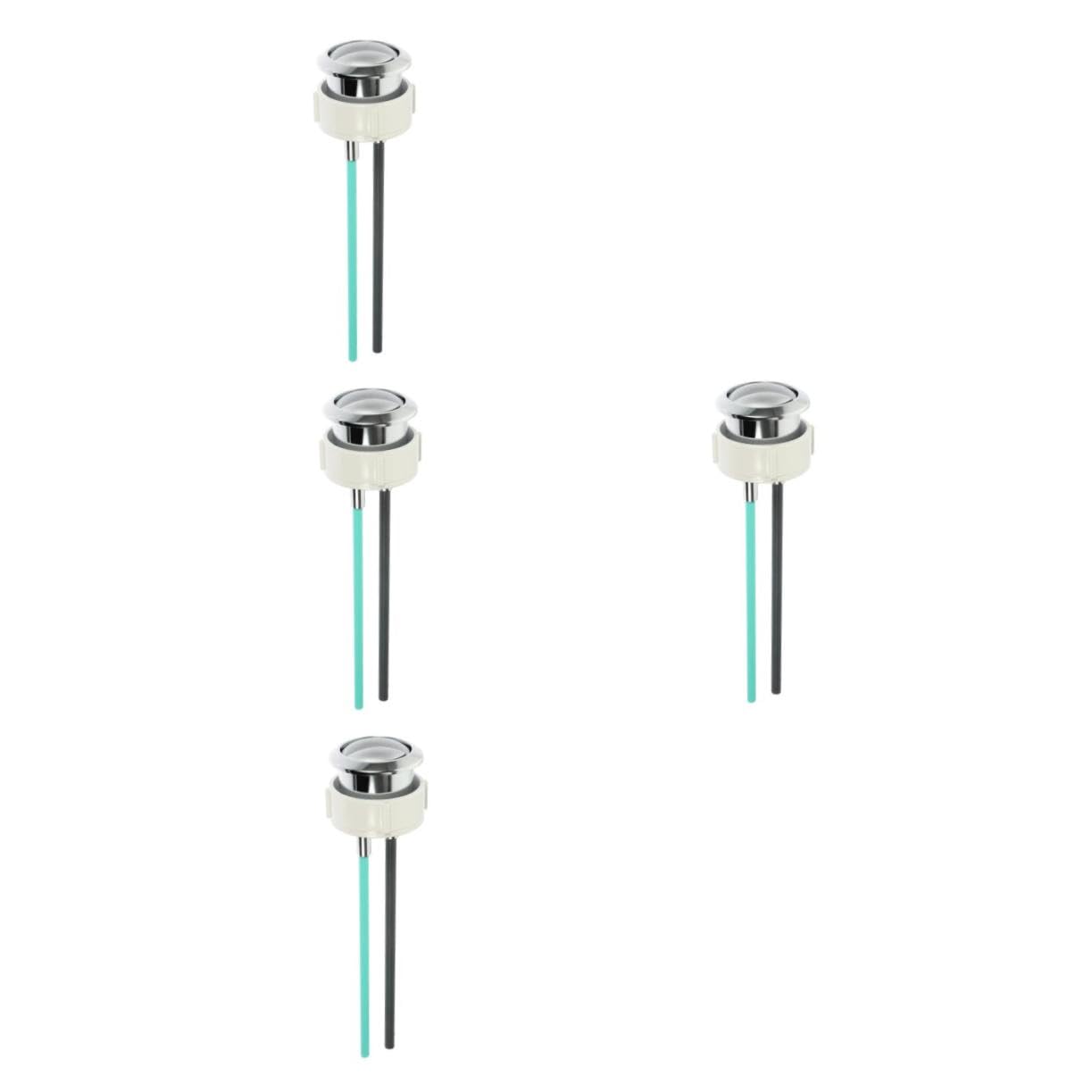 4 Pezzi Pulsanti Accessori Per Servizi Igienici Pulsante Sciacquone Pulsante Wc Serbatoio D'acqua Pulsante Rotondo Wc Cassetta Di Scarico Con Pulsante Per Wc Abs Argento