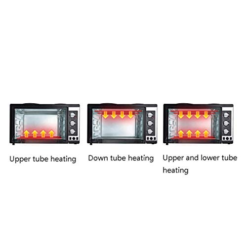 LYKYL Keuken heteluchtoven, Rotisserie Roaster Fornuis met grill, bakplaat Top Rack, Dual Hot Borden, Broodrooster… - Image 6