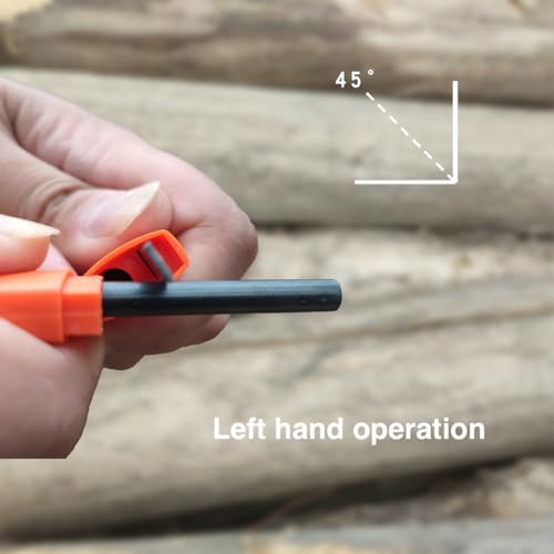 2Packs Ferro Rod Fire Starter for Camping, Ferrocerium Flint and Striker Survival Kit - Image 4