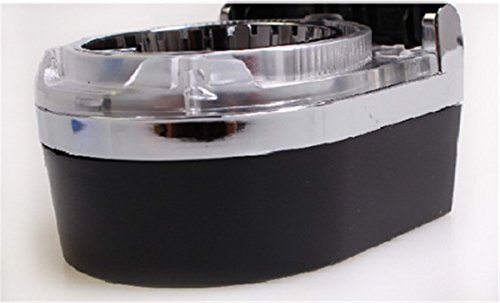 Fochutech Travel Cigarette Ashtray Holder Car Auto Portable Smokeless Cup Holder Cylinder With Led Light Lid Small (Black) #TOP2