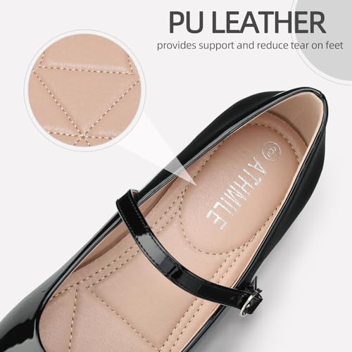 Image of Women's Mary Jane Shoes, Ballet Flats for Women, Square Toe Shoes for Women
