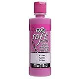 Tulip Soft Fabric Paint, Washable, Stays Soft and Flexible, Permanent Paint, for Light and Dark Fabrics, 4 fl oz, Azalea