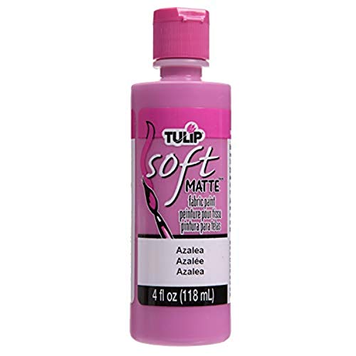 Tulip Soft Fabric Paint, Washable, Stays Soft and Flexible, Permanent Paint, for Light and Dark Fabrics, 4 fl oz, Azalea