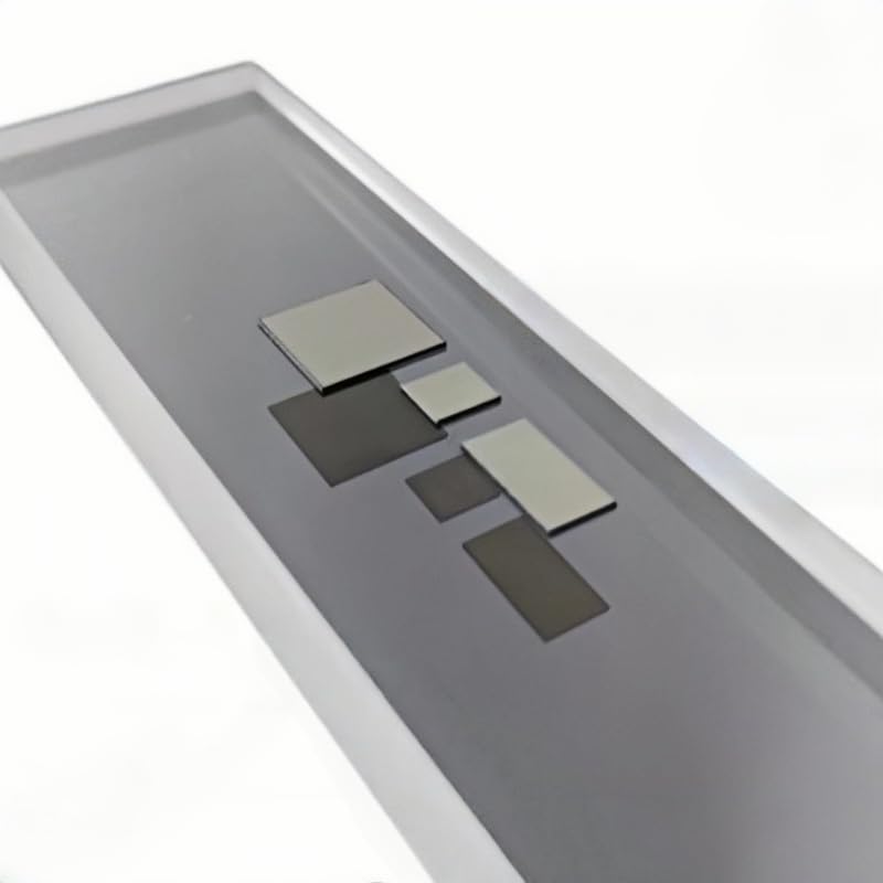 Oblea de carburo de silicio 4H-HPSI semiaislada de 10x10mm y 0.5 mm de espesor para laboratorio