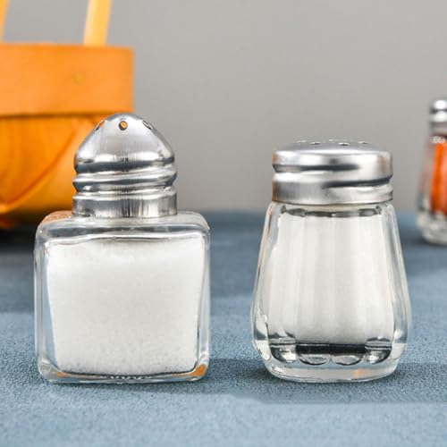 Mini flacons d'assaisonnement en verre rayures verticales pour une prise en main - 5