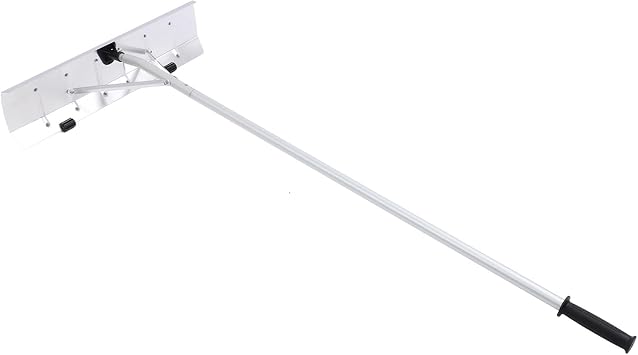 Snow Roof Rake, Adjustable Telescoping Snow Roof Rake with Wheels, 20ft Extendable Handle Telescoping Snow Removal Tool for Efficient Snow Removal from House and Car