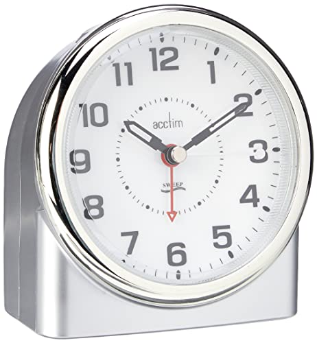 Acctim 14287 Central Reloj con Alarma, Color Plateado
