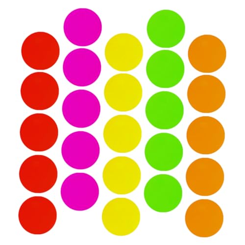 Cabilock Neon New Years 25pcs Glow in The Dark Cardstock Paper for Neon Birthday Decorations