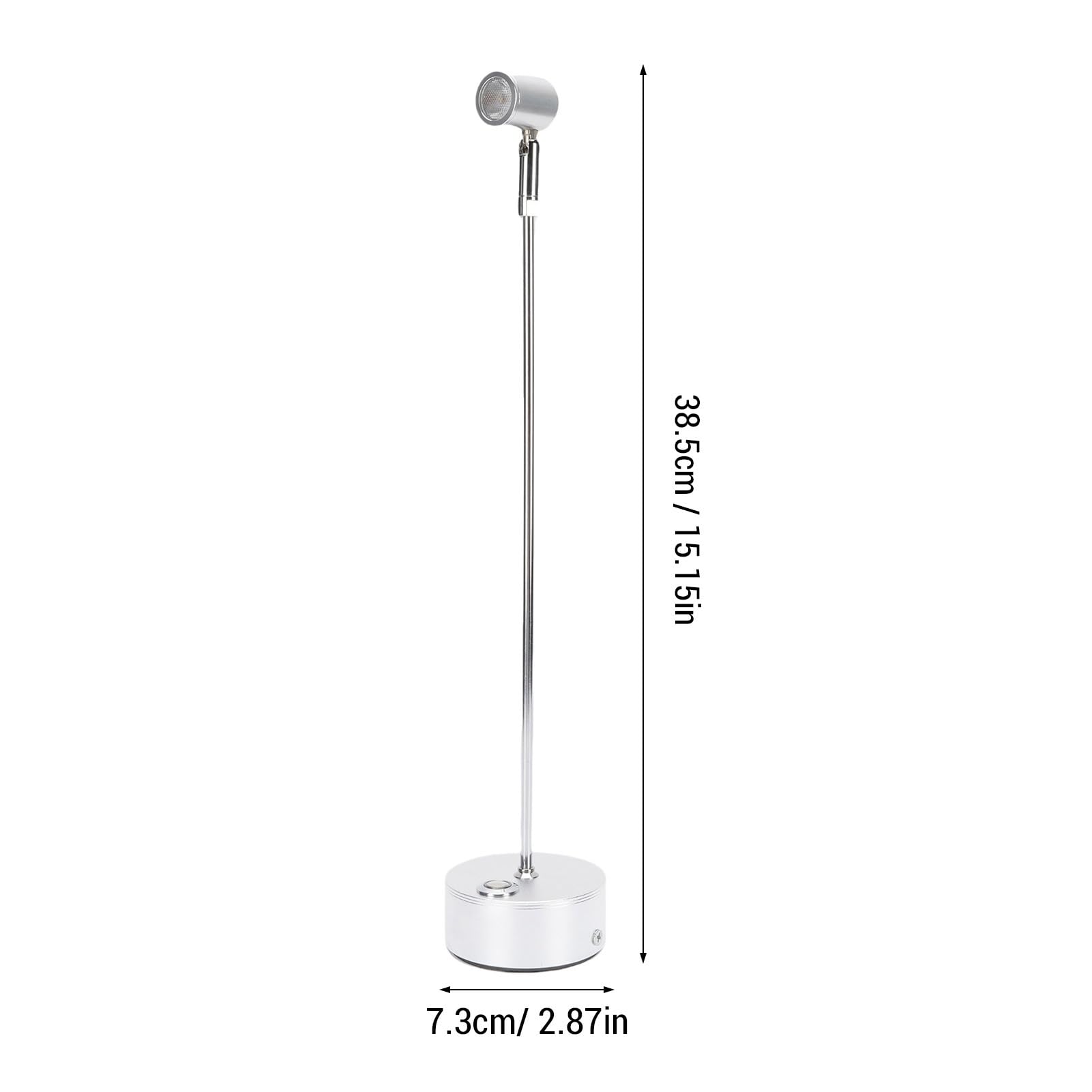 Wiederaufladbarer kabelloser Strahler, Tischstrahler, 3 W, Touch-dimmbar, 3-Farben-LED-Spotlicht, Schmuck-Display, Tischlampe für Bars, Restaurants, Wohnzimmer (2 Stück)