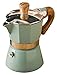 Moka Express zaparzacz do espresso aluminiowy włoski ekspres do kawy mokka ekspres do kawy perkolator kuchenka (kolor: Zielony, rozmiar: 300 ml)