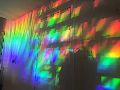 Miniatura 5 de Película decorativa para ventana con efecto holográfico cristal grabado, llena tu casa de luz arcoíris
