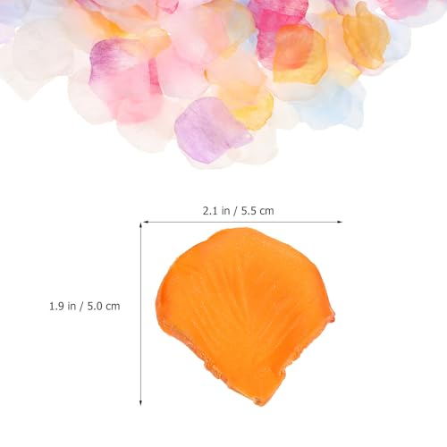 HEALLILY 2000個入りの 本物そっくりの バラの花びら 作られた シルクの花びらは 軽量 再利用可能 お風呂に浮かべる花 して 結婚式やサプライズプランニングに最適な 多色カラー [2]