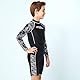 MZSYLK Jungen Schwimmkostüm Rash Guard Badeanzüge Set 3 Stück langärmelige Badeshirts Schnell trocknende Badeanzüge mit Badehose