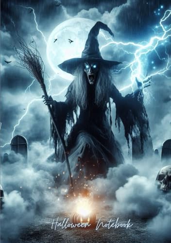 Halloween notebook: paperback notebook 5,83 x 8,27 inches