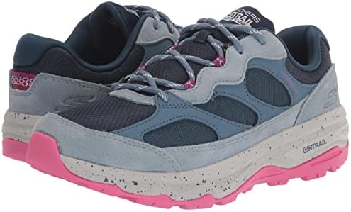 Skechers Women's GO Run Trail Altitude Hiking Sneaker Shoe, Navy/Pink, 11 | Image 6