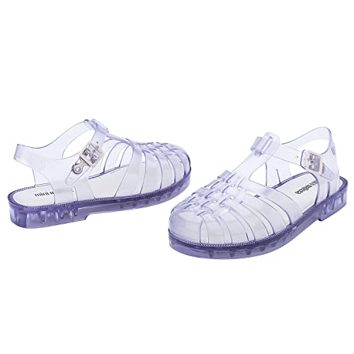 Image of mini melissa Possession Jelly Fisherman Sandal for Toddler and Kids | Iconic Fisherman Jelly Sandal for Toddlers & Girls, Adjustable Buckle, Waterproof, Bubblegum Scent, Play & Dress Shoes