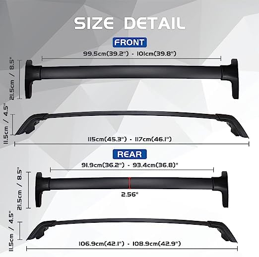 Pręty dachowe samochodowe do to-yota RAV4 RAV 4 2019 2020 2021 2022, szyny bagażnikowe Cargo Transport Rack Rail Rack Cross Bar Bagażnik Akcesoria